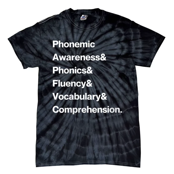 Wo Science of Reading Teacher Structured Literacy Tie-Dye T-Shirt