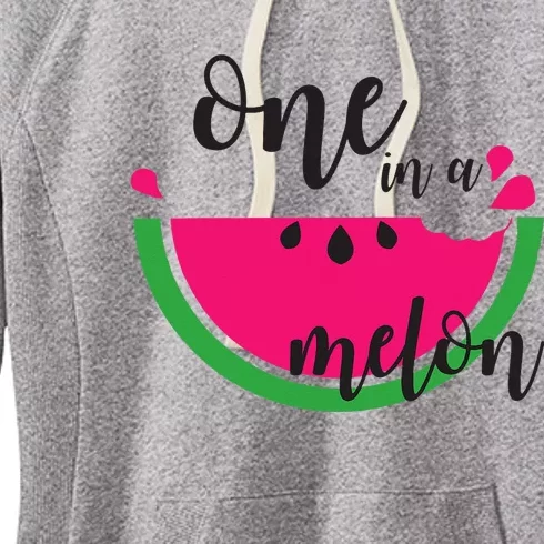 Watermelon Summer One in a Melon Fruit cool Tee gift Women's Fleece Hoodie