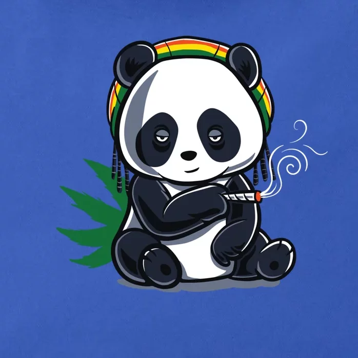 Weed Smoking Panda Gift Marijuana Cannabis Thc Stoner Gift Zip Tote Bag