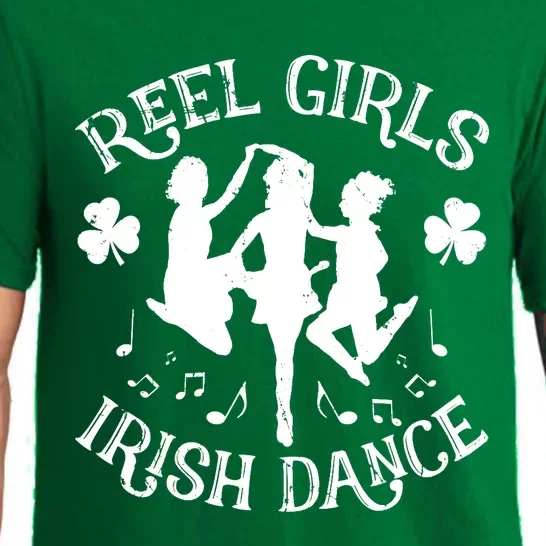 Wo St Patricks Day Reel Girl Irish Dance Green Pajama Set