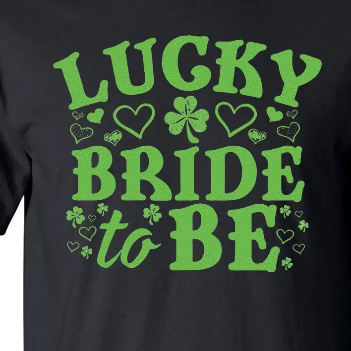 Womens St. Patrick's Day Green Shamrock Heart Wedding Gift Tall T-Shirt