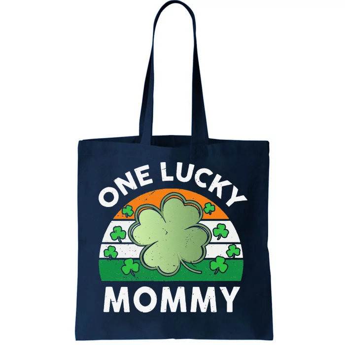 Womens St Patricks Day Outfit Mama One Lucky Mommy Shamrock Tote Bag