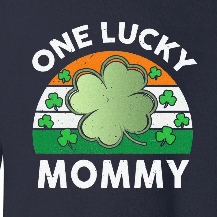 Womens St Patricks Day Outfit Mama One Lucky Mommy Shamrock Toddler Sweatshirt