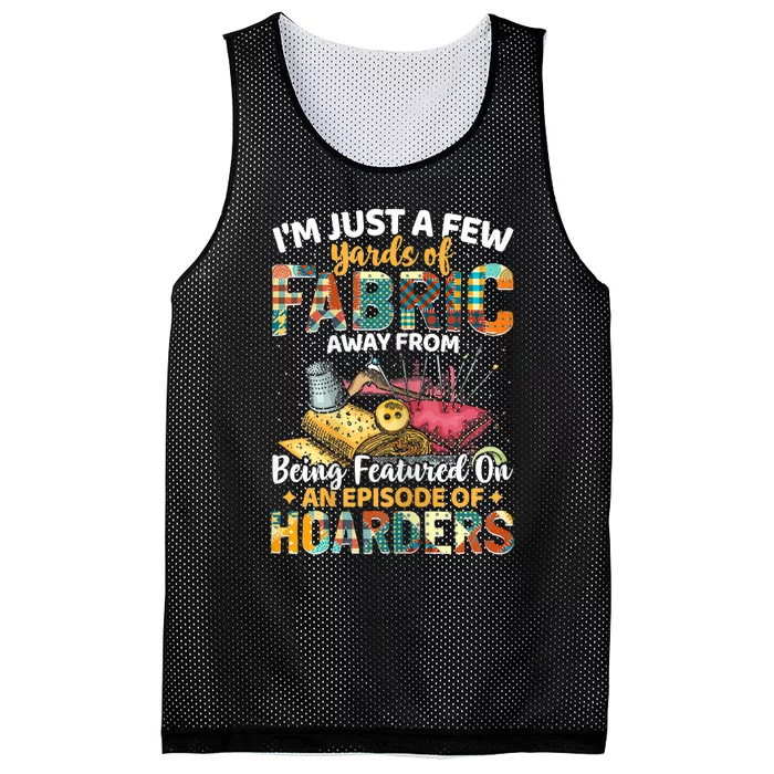 Womens Sewing Pun Quilting Lover Quilter Sewer Novelty Mesh Reversible Basketball Jersey Tank