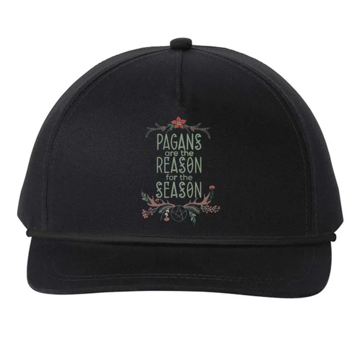 Winter Solstice Pagans Are The Reason For The Season Yule Snapback Five-Panel Rope Hat