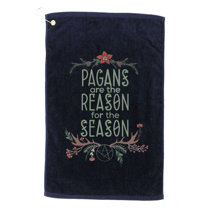 Winter Solstice Pagans Are The Reason For The Season Yule Platinum Collection Golf Towel