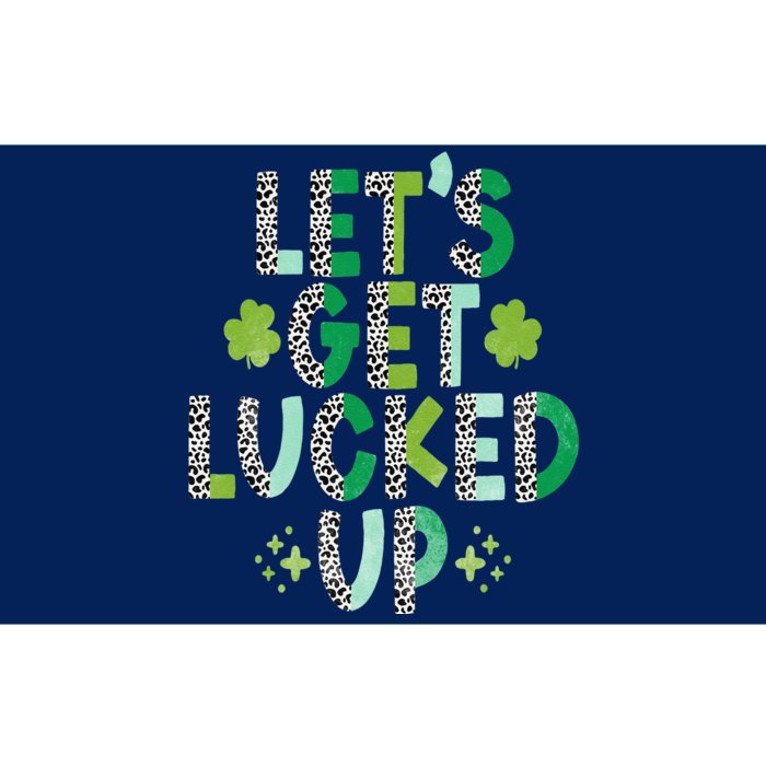 Women's St. Patrick's Day Lets Get Lucked Up Bumper Sticker