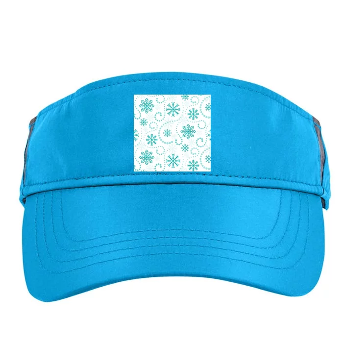 Winter Snowflakes Pattern Adult Drive Performance Visor