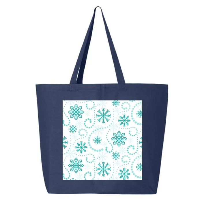 Winter Snowflakes Pattern 25L Jumbo Tote