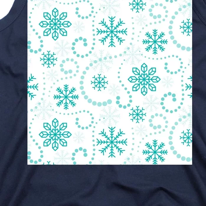 Winter Snowflakes Pattern Tank Top