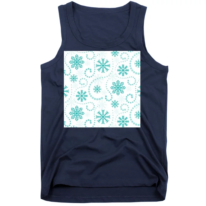 Winter Snowflakes Pattern Tank Top