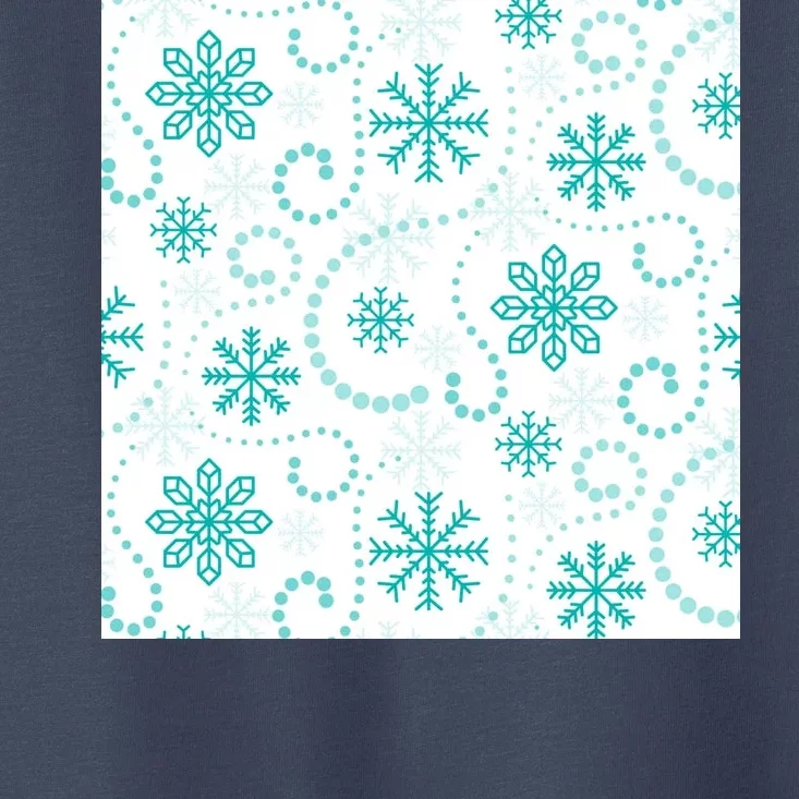 Winter Snowflakes Pattern Toddler T-Shirt