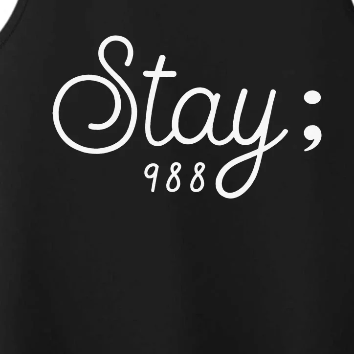 World Suicide Prevention awareness Day stay; 988 Performance Tank