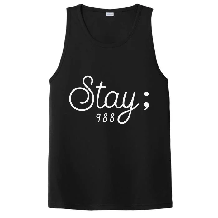 World Suicide Prevention awareness Day stay; 988 Performance Tank