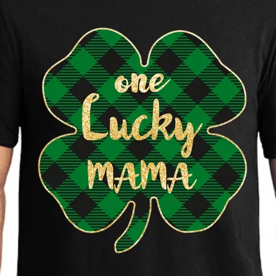 Wo St Patrick's Day Gift For Moms Cute One Lucky Mama Gift Pajama Set