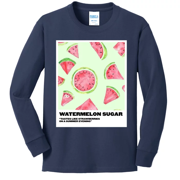 Watermelon Sugar Polaroid Kids Long Sleeve Shirt