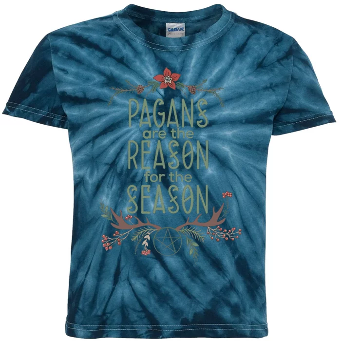 Winter Solstice Pagans Are The Reason For The Season Yule Kids Tie-Dye T-Shirt