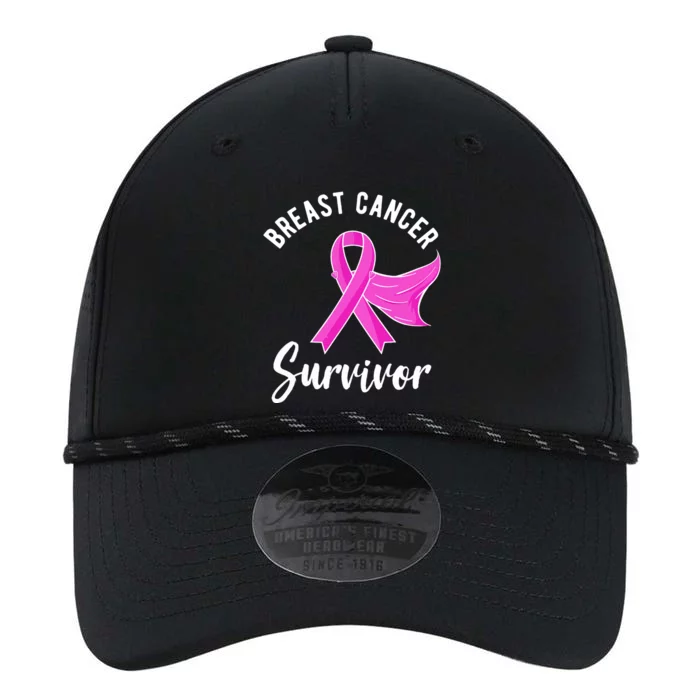 Women Survivor Pink Ribbon Breast Cancer Awareness Gift Performance The Dyno Cap