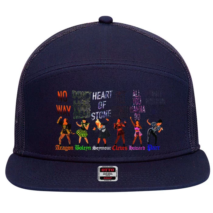 WeRe Six Queens Musical Theatre Theater Musicals 7 Panel Mesh Trucker Snapback Hat