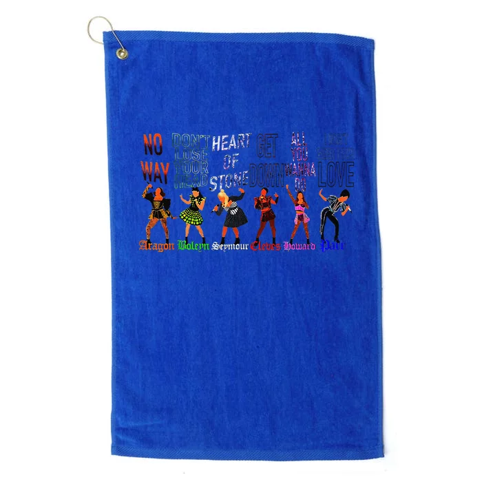 WeRe Six Queens Musical Theatre Theater Musicals Platinum Collection Golf Towel