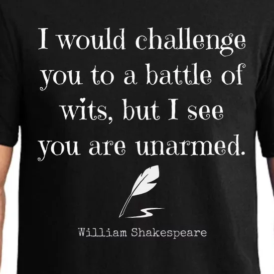 William Shakespeare Quote English Literature Pajama Set