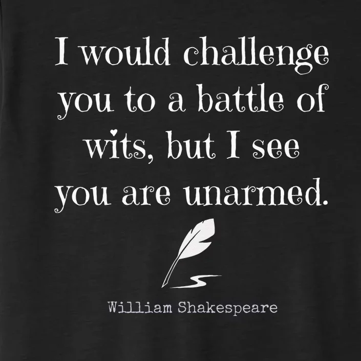 William Shakespeare Quote English Literature ChromaSoft Performance T-Shirt