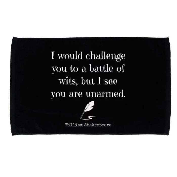 William Shakespeare Quote English Literature Microfiber Hand Towel