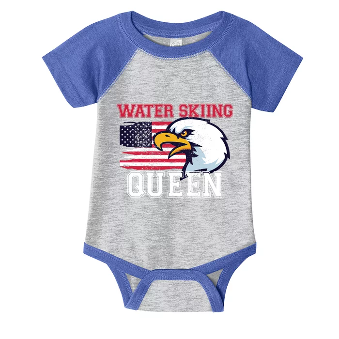 Water Skiing Queen Water Skier Gift Infant Baby Jersey Bodysuit