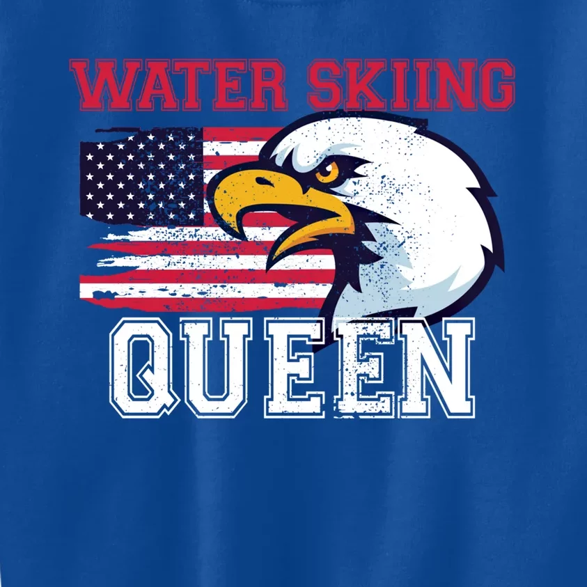 Water Skiing Queen Water Skier Gift Kids Sweatshirt