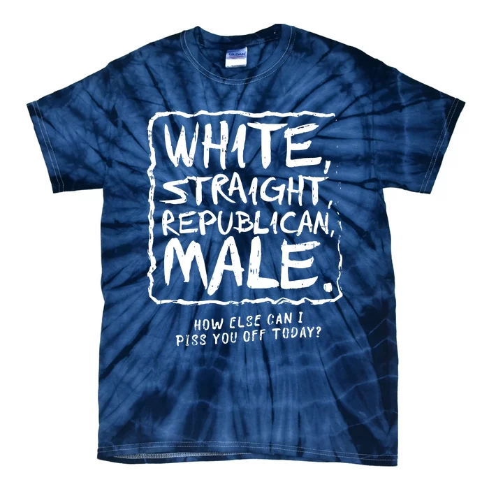 White Straight Republican Male Tie-Dye T-Shirt