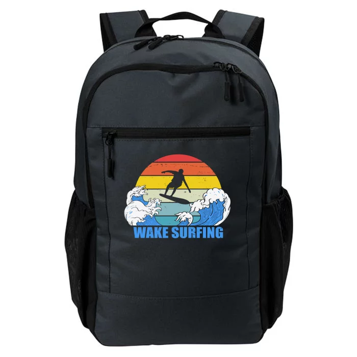 Wake Surfing Retro Sunset Daily Commute Backpack