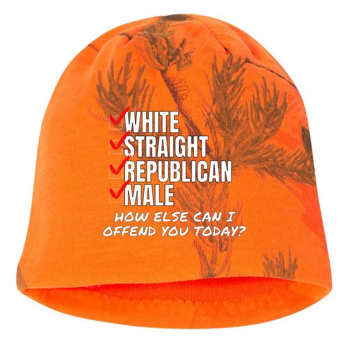 White Straight Republican Male How Can I Offend You Kati - Camo Knit Beanie