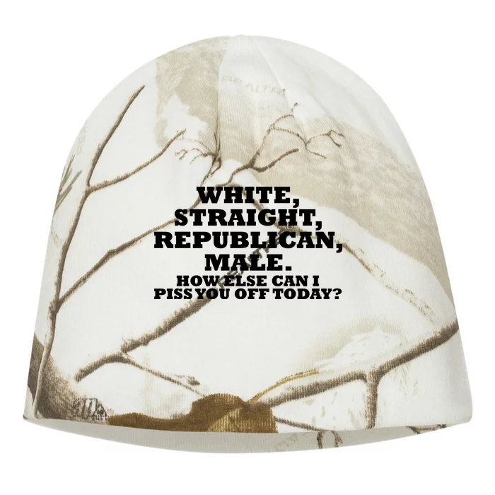 White Straight Republican Male Funny Republican Kati - Camo Knit Beanie