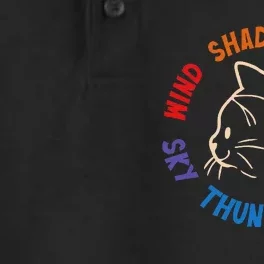 Wind Shadow River Star Thunder Sky Cat Feline Dry Zone Grid Performance Polo