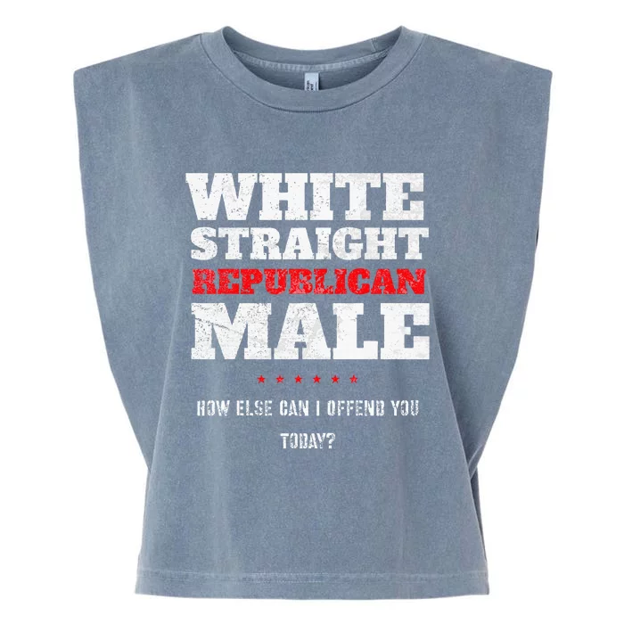 White Straight Republican Male How Else Can I Offend Garment-Dyed Women's Muscle Tee