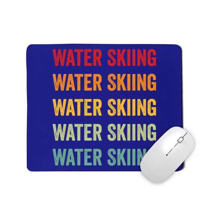 Water Skiing Rainbow Design Water Skiing Sport Colorful Gift Mousepad