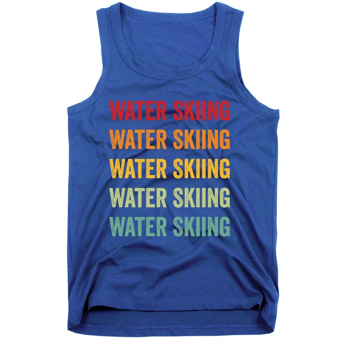 Water Skiing Rainbow Design Water Skiing Sport Colorful Gift Tank Top