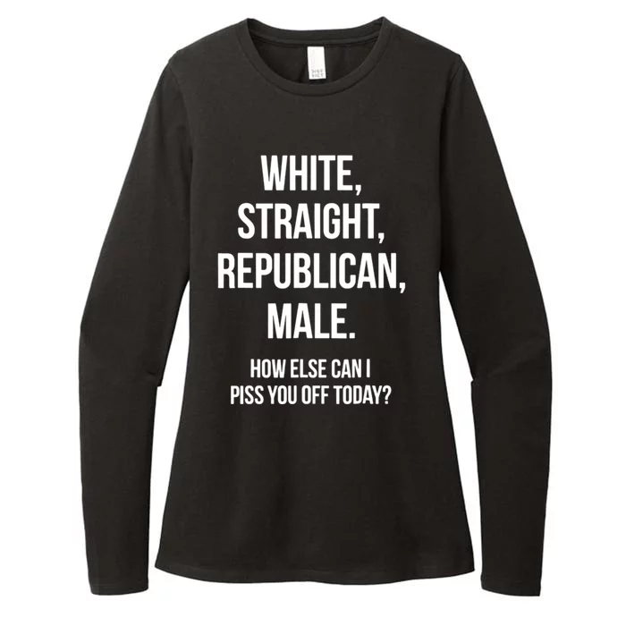 White, Straight, Republican, Male Funny Republican Womens CVC Long Sleeve Shirt