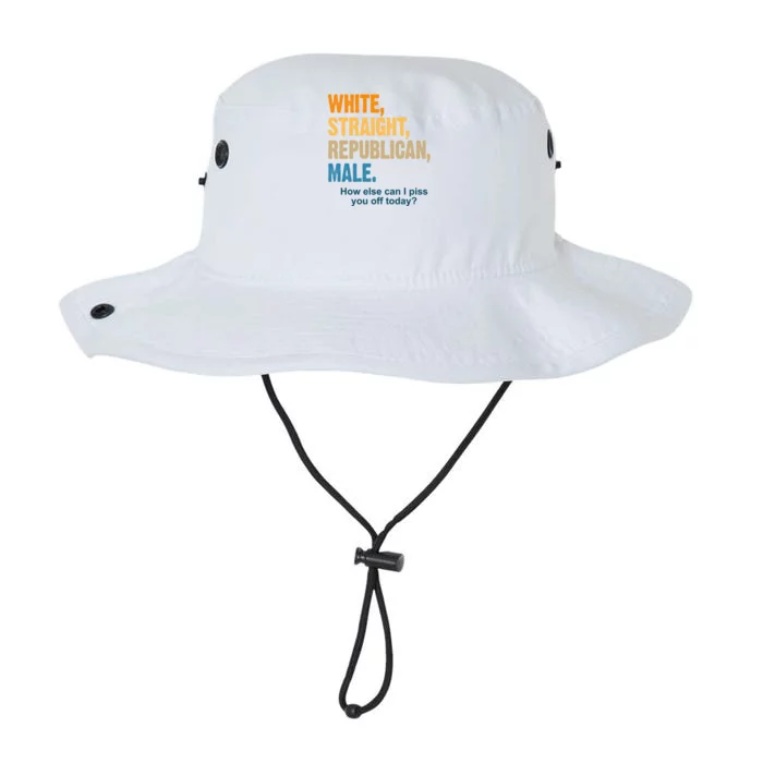 White Straight Republican Male Piss You Off Funny Legacy Cool Fit Booney Bucket Hat