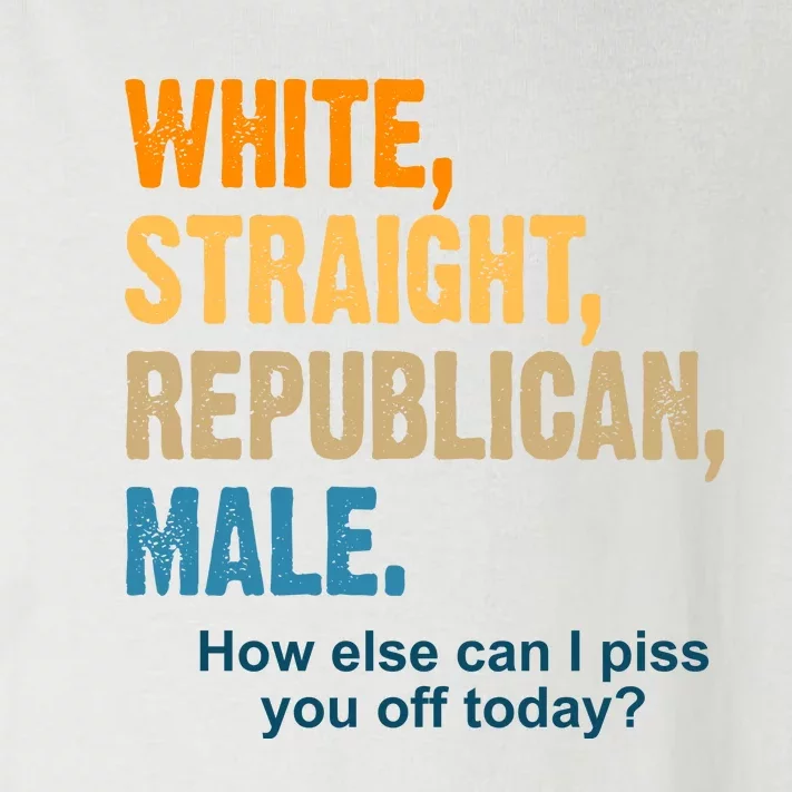 White Straight Republican Male Piss You Off Funny Toddler Long Sleeve Shirt