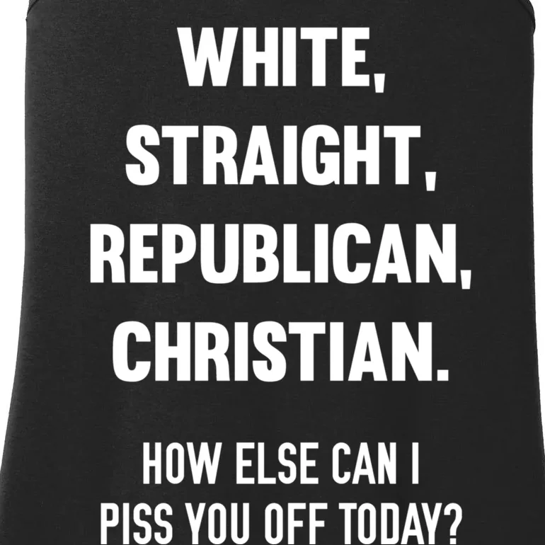 White Straight Republican Christian Funny Conservative Ladies Essential Tank