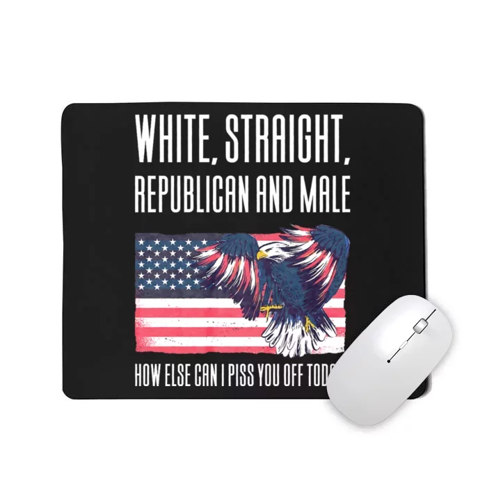 White Straight Republican Male Mousepad