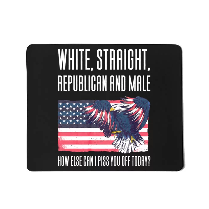 White Straight Republican Male Mousepad