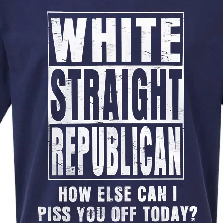 White Straight Republican How Else Sueded Cloud Jersey T-Shirt