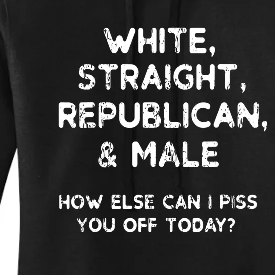 White Straight Republican Male Women's Pullover Hoodie