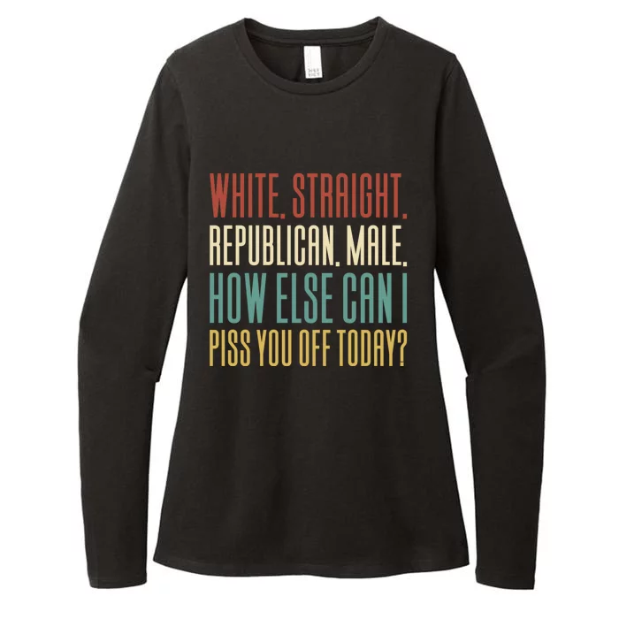 White Straight Republican Male Womens CVC Long Sleeve Shirt