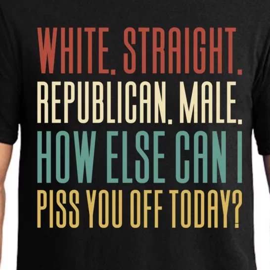 White Straight Republican Male Pajama Set