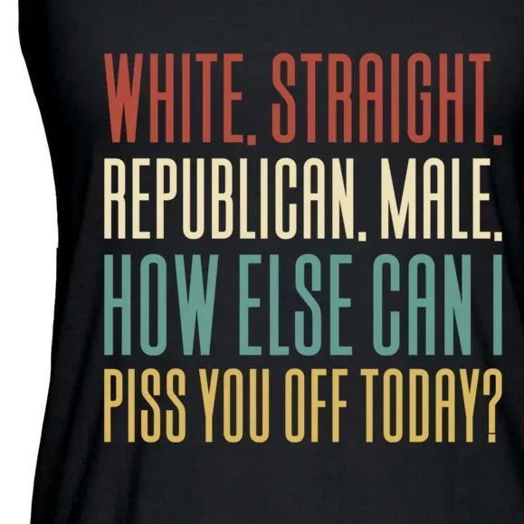 White Straight Republican Male Ladies Essential Flowy Tank