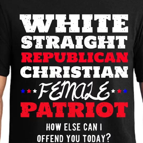 White Straight Republican Christian Female Patriot Pajama Set