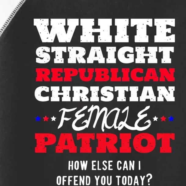 White Straight Republican Christian Female Patriot Toddler Fine Jersey T-Shirt